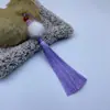 Recordando a Xiangfei Bola de Pelo de 12 cm Borla con Cuentas Colgante de Traje Antiguo Accesorios Hanfu Cheongsam Manualidades Accesorios de Vestimenta