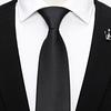 Corbata Gris Hombre Nudo Libre Japonés Estrecho Traje Camisa Estudiante Negro Cremallera Casual Sin Corbata Mujer