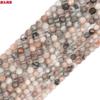 Gato de la suerte 2-4 mm cuentas pequeñas facetadas cuentas de turmalina cristal ágata tallado cuentas sueltas pequeñas accesorios para joyería DIY