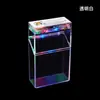 Estuche para Cigarrillos con Luz LED Transparente Encendedor USB para Paquetes de 20 Cigarrillos Gruesos Caja de Cigarrillos para Hombres Paquete Completo Sellado a Prueba de Humedad Venta al por Mayor