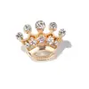 Ventas Directas de Fábrica de Broches Pequeños de Corona Incrustados con Pedrería, Corsages Transfronterizos, Insignias, Pines, Ropa, Bolsas y Accesorios de Moda