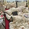 Juego de Cuatro Piezas Grado Madre y Bebé Clase A Algodón Puro Todo Algodón 2026 Nuevo Juego de Sábana Funda Nórdica Funda para Almohada Juego de Tres Piezas para Dormitorio 4