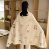Manta Chal Multifuncional, Manta para Siesta, Manta de Terciopelo de Leche para Oficina, Manta para Aire Acondicionado, Manta para Descanso del Almuerzo, Manta para Sofá, Manta de Cobertura
