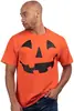 Talla Europea Algodón Camiseta Linterna Cara Calabaza de Halloween Holgada Casual Venta al por Mayor de Fábrica
