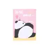 Anotações adesivas de panda de desenho animado para estudantes, etiquetas de lembrete fofas, marcadores de lembrete de escritório, notas adesivas reutilizáveis