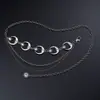 Cadena de Cintura Elegante de Metal con Girasol para Mujer de Comercio Exterior, Accesorio de Cintura Ajustable para Vestido, Cinturón de Cadena Multicapa de Gama Alta