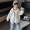 Chaqueta para Niños Primavera y Otoño 2026 Nuevo Estilo Sudadera con Capucha de Primavera para Niños Top Deportivo Casual de Primavera para Niños Moderno