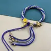 Cuerda de Mano de Xizang Cuerda de Algodón para Frotar la Mano Cuerda de Mano de Colores Pulsera de Estilo Étnico Tejida a Mano Adorno de Xizang Pulsera de Thangka