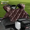 Cubierta de Parabrisas para Coche Eléctrico Invierno Forrada de Felpa Engrosada Batería Motocicleta Impermeable a Prueba de Viento Invierno Tranvía Cubierta Cálida a Prueba de Viento