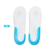 Zhengo transparente invisible 3/4 almohadilla suave tacón alto zapatos plantilla de masaje pie plano femenino corrección de ocho palabras almohadilla antideslizante con lazo