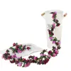 Simulación de vid de rosas, decoración de bodas, arco, aire acondicionado, tubería de agua, bobinado, refugio, vid, planta falsa, vid de flores, venta al por mayor