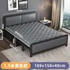 Cama plegable para uso individual o doble, cama para siestas en casa para adultos, cama individual duradera para viviendas de alquiler, cama plegable engrosada y reforzada