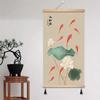 Pintura Pendurada com Imagem de Nove Peixes Chineses Pintura de Parede Zen Lótus Corredor Pintura Decorativa Koi Salão de Chá Corredor Murais de Corredor