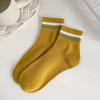 Calcetines Calcetines de Mujer Algodón Ins Modernos Primavera y Verano Deportivos de Dos Barras Calcetines Cortos de Mujer Primavera y Otoño Estilo K Estilo Japonés Verano Estilo Delgado