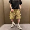 Fornecimento Direto da Fábrica Estilo Americano Roupa de Trabalho Casual Bolso Grande Funcional Secagem Rápida Shorts Calças de Cintura Longa Masculinas de Verão Tendência