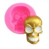Molde de Silicone em Forma de Crânio de Halloween Molde de Sabonete para Sabonete Artesanal Ferramenta de Decoração de Chocolate para Fondant e Confeitaria