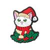 Navidad Serie Gato Lindo Zapatos de Agujeros Zapatos Accesorios de Flores Zapatos de Agujeros Accesorios DIY Hebilla de Zapato de Plástico PVC