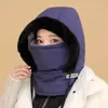 Chapéu Lei Feng para Mulheres do Festival de Gelo e Neve de Harbin, Gorro de Esqui Quente de Inverno Espesso, Chapéu de Algodão à Prova de Frio com Tecido Floral Grande Plush do Nordeste