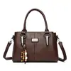 Bolsa feminina elegante de temperamento estilo europeu, grande capacidade, para o dia a dia, bolsa de mão retrô, pequena bolsa tote, nova peça de comércio exterior, de ombro único, transversal