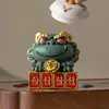 Arena Verde de Fábrica Hogar Ornamentos Pequeños Creativos Chinos León de Feng Shui Decoraciones de Escritorio Cuadrado Grande Fortuna Ceremonia del Té