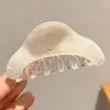 Pinza de tiburón de tamaño mediano para mujeres con cabello fino, para crear un recogido de media altura elegante, pinza de garra sofisticada y delicada para la parte posterior de la cabeza