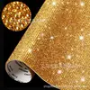 Malla de pedrería adhesiva DIY accesorios completos de decoración de pedrería autoadhesiva Pegatinas de diamante Pegatinas de diamante de cristal fábrica al por mayor