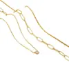 Collar de Oro Multicapa Transfronterizo Europeo y Americano 2025 para Mujer Apilable Moda Simple Versátil Diseño de Nicho Collar