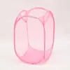 Cesta para ropa sucia de red para el hogar, cesta para ropa sucia, cesta plegable para guardar juguetes y ropa, barril de almacenamiento, cesta para la colada.