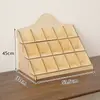 Estante de Exhibición de Madera de Cinco Niveles para Labiales, Perfumes, Joyería, Collares, Estante de Almacenamiento para Figuras de Muñecas