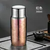 Copo Simples de Titânio Puro Alta Aparência Portátil Tampa com Ventosa Magnética Mini Copo de Bolso Escritório Copo Térmico de Titânio Puro para Água