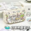 Lindo Estuche de Lona con Estampado de KT Cat de Gran Capacidad para Lápices para Niñas de Alto Valor para Secundaria