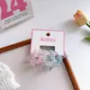 Pinzas y Gomas para el Cabello de Malla de Colores para Niñas, Pinzas Dulces para Flequillo, Pasadores Elásticos Amigables con el Cabello de Bebé