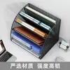 Prateleira de Arquivo de Grade de Ferro Multicamada para Mesa Organizador em Camadas para Documentos A4 Cesta Organizadora de Pastas de Arquivo para Escritório