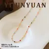 Collar de Concha con Forma de Corazón de Piedra Natural para Mujer Lujo Ligero Nicho Cadena de Clavícula en Capas Tienda Física Dropshipping Suministro Exclusivo Transfronterizo