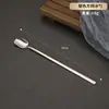 Conjunto de Faca, Garfo e Colher Espessado em Aço Inoxidável 304 Estilo Coreano com Cabos Quadrados para Restaurante Jantar Ocidental, Garfo e Colher de Sobremesa, Conjunto de Faca e Garfo para Bife