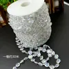 Cortina de Hilo Acrílico con Cuentas Cortina de Bodas con Cuentas Pasillo de Bodas con Falso Cristal Decoración de Techo de Escenario Cadena de Cuentas de Árbol de Navidad de Cristal