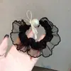 Nueva Colección de Ligas para el Cabello de Encaje y Perlas con Alta Elasticidad para Coletas y Peinados de Moño, Accesorios para el Cabello para Mujeres