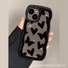 Funda para teléfono móvil Apple 16 con diseño de mariposas negras Love, compatible con iPhone 15 Pro, funda blanda con ondas grandes de 14/13 pulgadas.