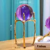 Artesanía de Lujo Ligero Bola de Cristal Adornos Metálicos Sala de Estar Escandinava Gabinete de Vino Oficina Sala de Modelos Decoraciones para el Hogar