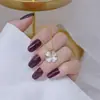 Colar Trevo da Sorte de Quatro Folhas Banhado a Ouro 18K Aço Titânio Pétala Exquisita Corrente Clavícula Simples Elegante Novo Colar Feminino