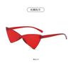 Nuevas gafas de sol sin montura de una sola pieza con forma de ojo de gato triangular transfronterizas, color caramelo personalizado, gafas de sol para fiesta, baile, sesión de fotos callejera