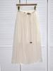 Vestido de Verano Nuevo para Mujer de Color Sólido Resistente a las Arrugas de Algodón y Lino Estilo Hada Media Longitud con 9533
