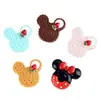 Accesorios de Resina de Helado, Conos de Mickey y Minnie, Materiales para Funda de Teléfono con Pegamento de Crema, Mini Crocs