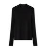 Hengjia Det2025 Otoño/Invierno Nuevo Lavable a Máquina Lana Fina de Isla Cuello Alto Tejido Fino Cálido Camiseta Base de Lana
