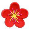 Flor de Cerejeira Fofa Tridimensional Plana Decorativa DIY Acessórios para Joias Cola Cremosa Capa de Celular Acessórios 3D Adesivo de Cola Macia PVC