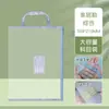 Design de Zíper Espesso Durável Bolsa de Documentos de Malha Transparente A4 Grande Capacidade Bolsa de Armazenamento Portátil para Classificação de Matérias de Estudante