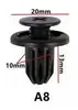 Tornillo de expansión de guardabarros de parachoques de coche universal, remache, hebilla, clip, sub-guardabarros de ala, clip universal