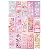 Pegatinas de tarjetas goo coreanas de tamaño grande 100 sin repetir con pegatinas de tarjetas láser a juego gratis decorativas para Instagram fotos DIY