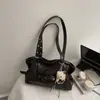Bolso Tote Retro de Gran Capacidad para Mujer 2026 Primavera Nueva Moda Simple Casual de Nicho Bolso de Hombro para Ropa de Trabajo