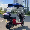 Venta al por mayor de fábrica Toldo para el sol Refugio para la lluvia Soporte reforzado Toldo para la lluvia para patinete eléctrico Toldo dual para sol/lluvia Toldo para la lluvia para motocicleta